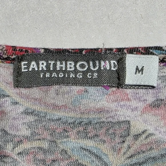 EARTHBOUND TRADING CO PAISLEY MAXI DRESS SZ M - Picture 6 of 8